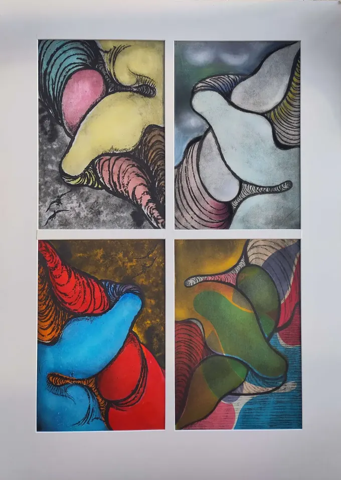 Organic Abstractions, Etching by Bruce Thomson