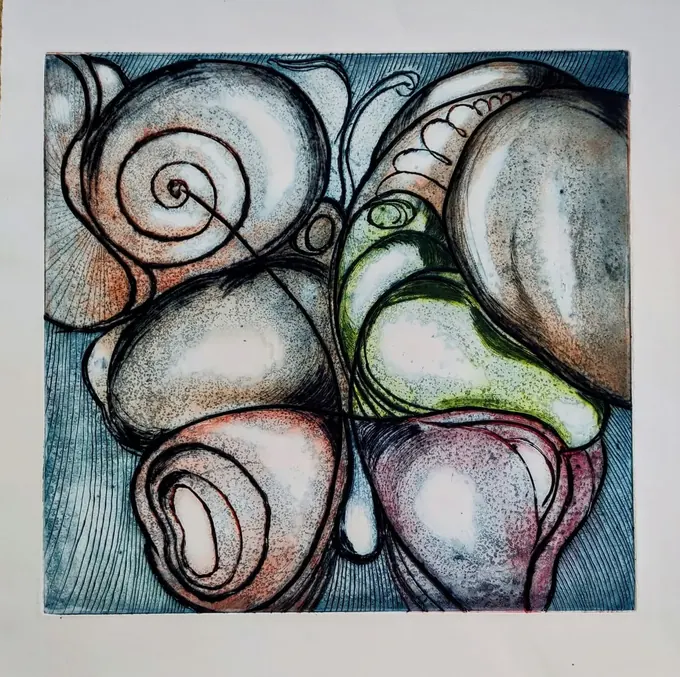 Butterfly, Etching by Bruce Thomson
