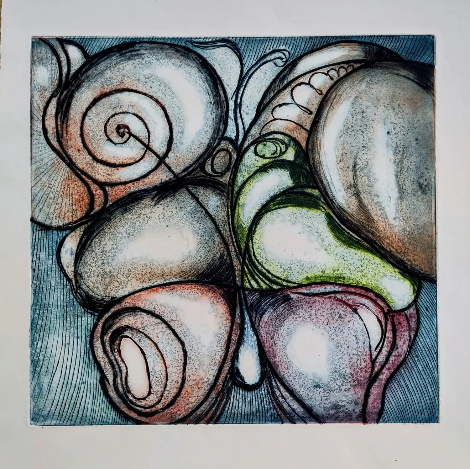 Butterfly, Etching by Bruce Thomson