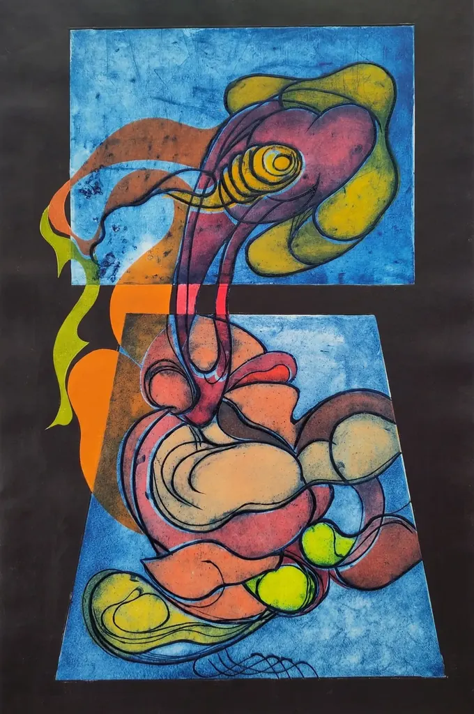 Fluid Dynamics, Etching by Bruce Thomson