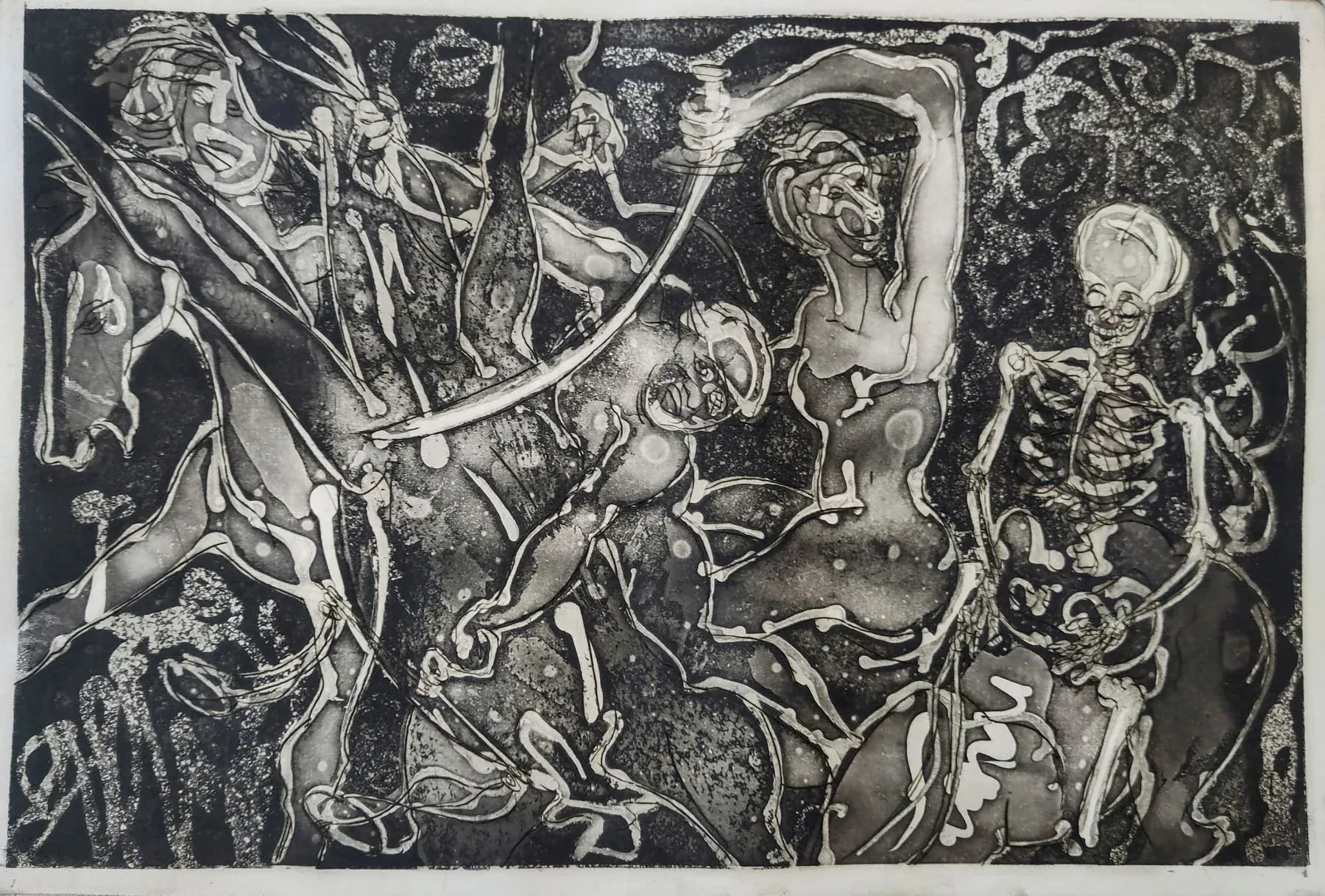 The Witches' Revelry, Etching by Bruce Thomson