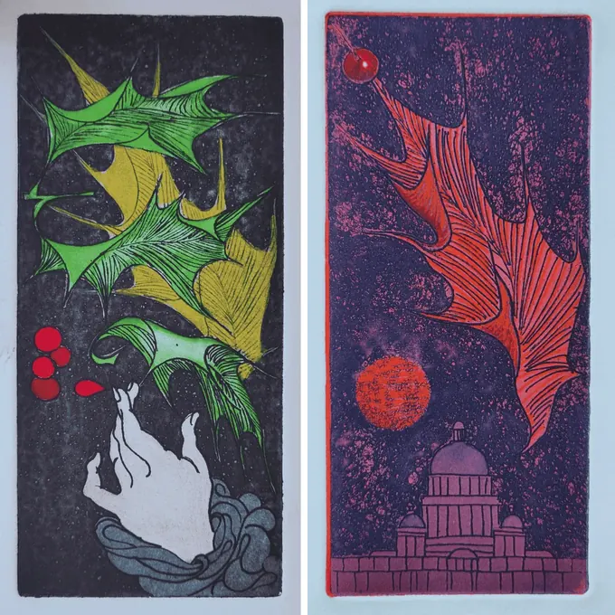 Seasonal Etchings, Etching by Bruce Thomson