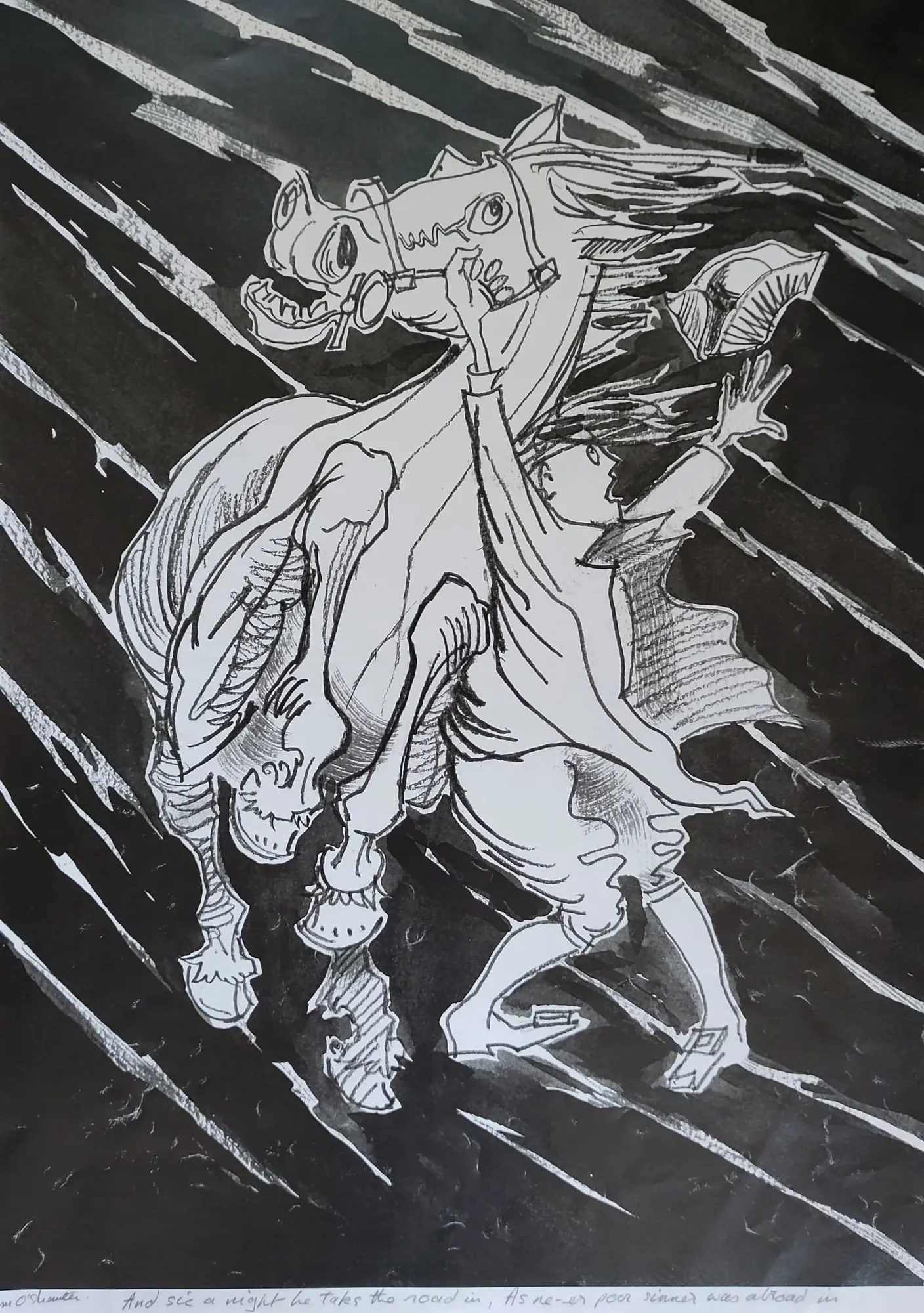 Ne'er Poor Sinner Was Abroad, a Tam o' Shanter illustration by Bruce Thomson
