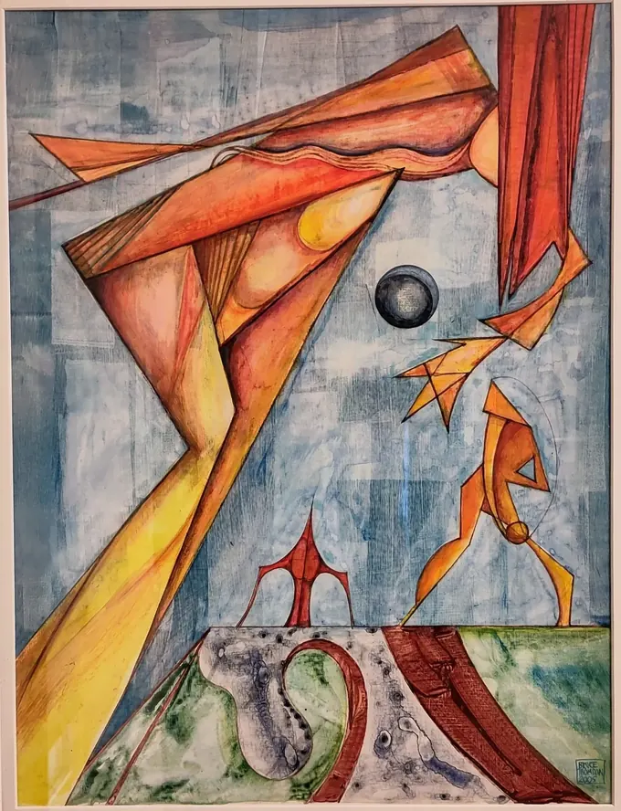 Volley, Mixed media by Bruce Thomson