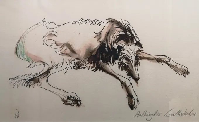 Ardkinglas Bathsheba, Pen & ink by Bruce Thomson