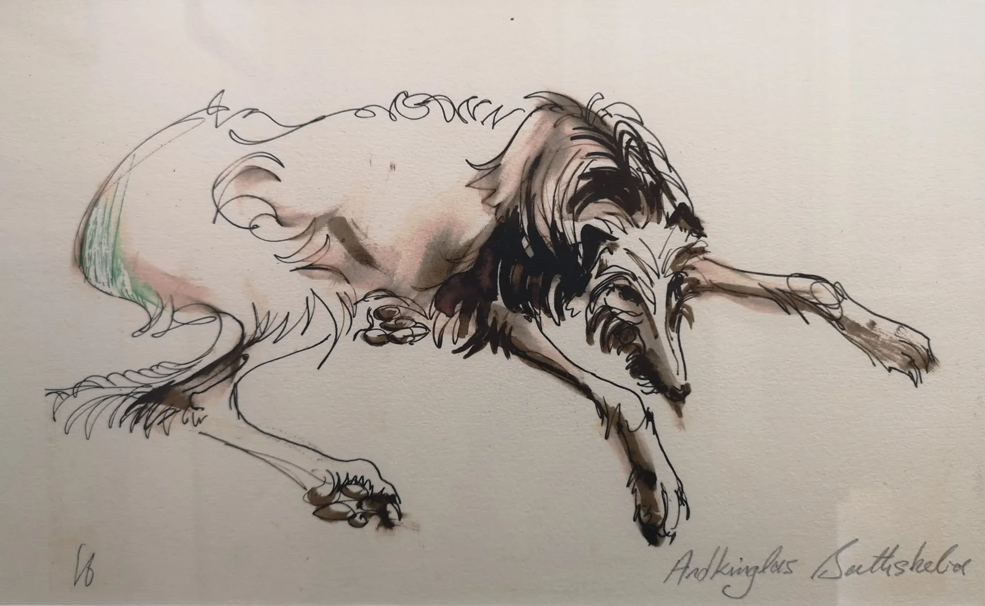 Ardkinglas Bathsheba, Pen & ink by Bruce Thomson