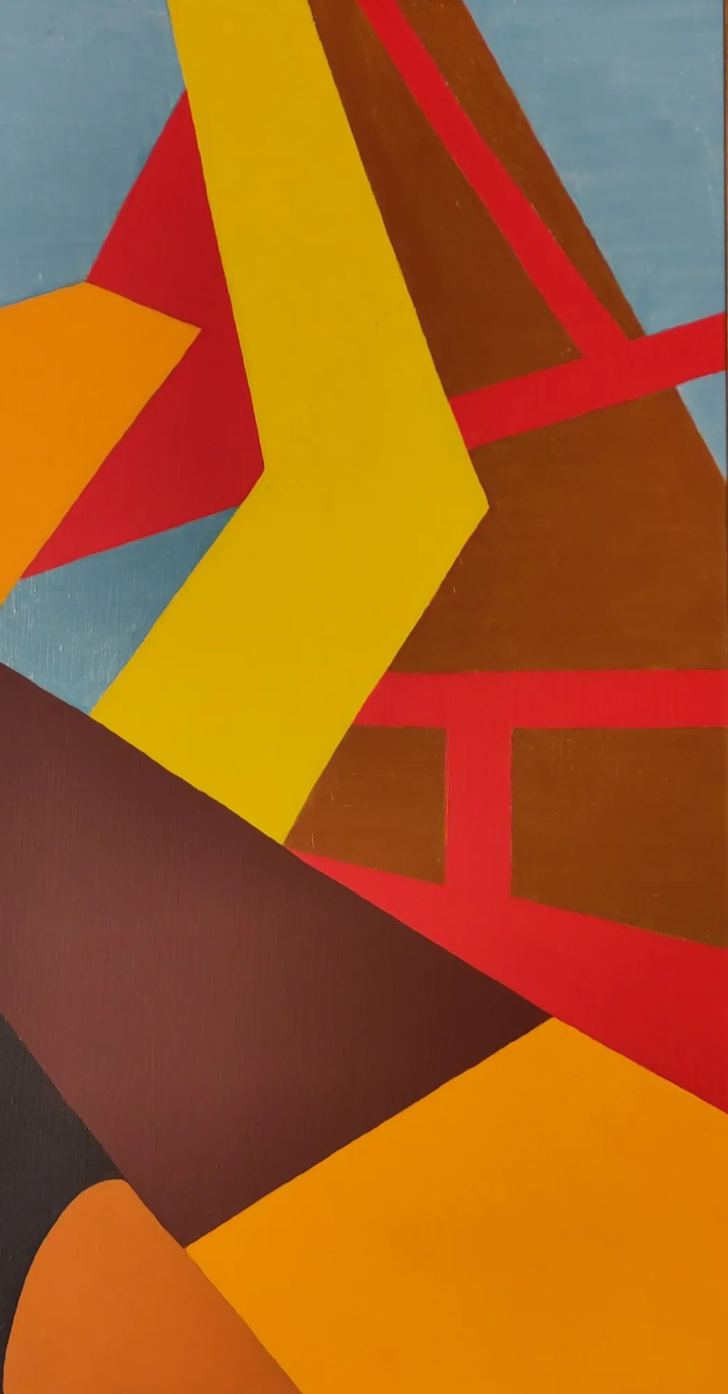 Abstract Geometric, Oil on canvas by Bruce Thomson